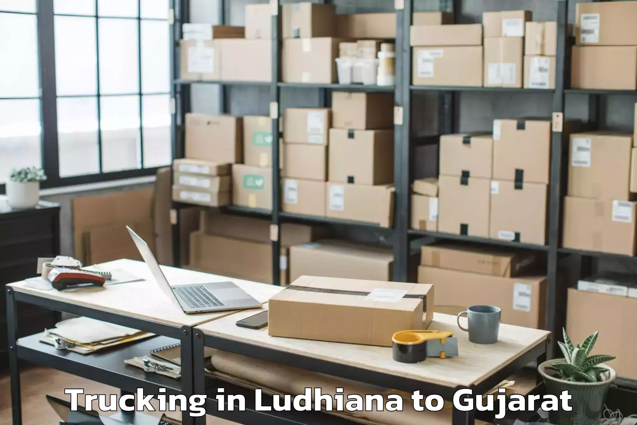 Top Ludhiana to Savli Trucking Available